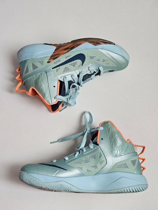 Nike Zoom Hyperfuse 2013 Glacier Ice Teal Orange Basketball Shoes Men’s US 7 main image 12